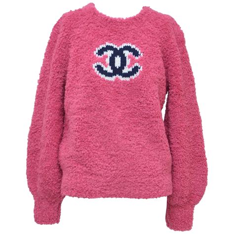 chanel teddy sweater|chanel sweatshirt pullovers.